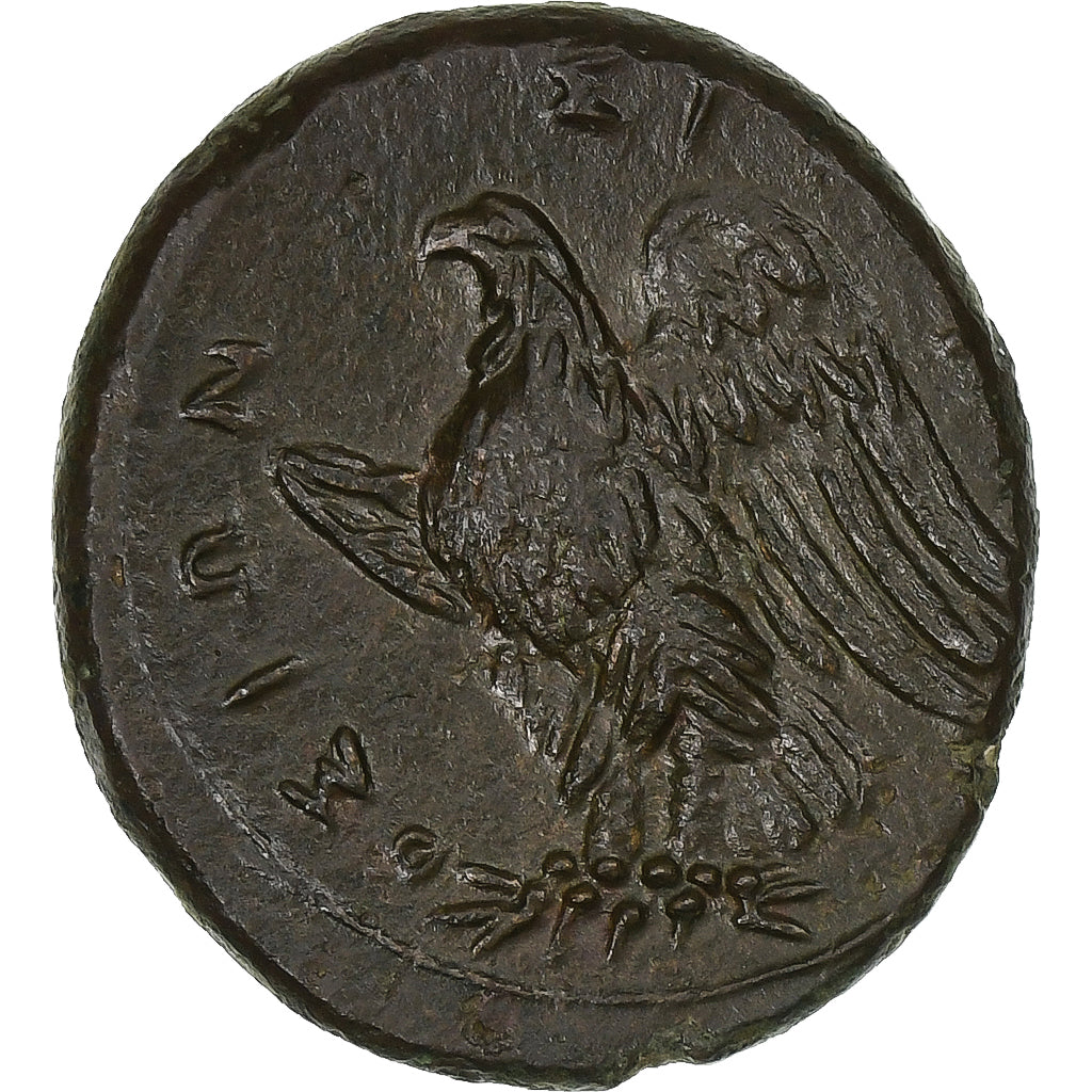 Sicily, Hiketas II, Litra, 287-278 BC, Syracuse, Bronze, AU(55-58), HGC:2-1449