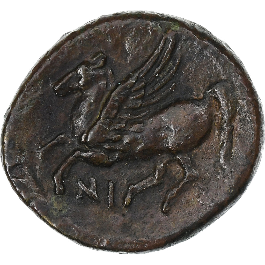Sycylia, Timoleon & 3rd democracy, Æ Unit, ca. 344-317 BC, Syracuse, Brązowy