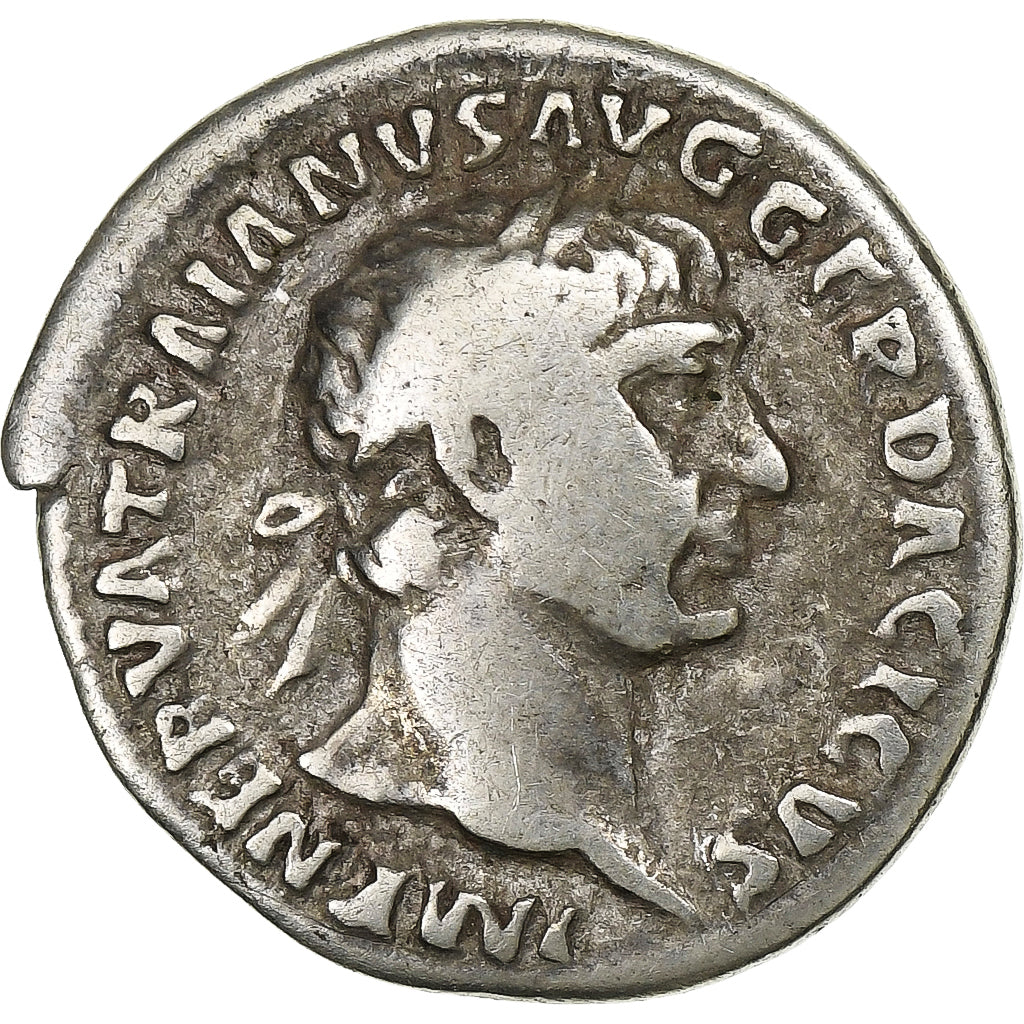 Trajan, Denarius, 103-111, Rome, Prata, VF(30-35), RIC:85