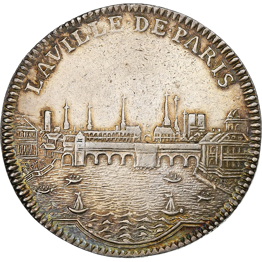 France, Token, Louis XVI, Administration municipale, ville de Paris, n.d.