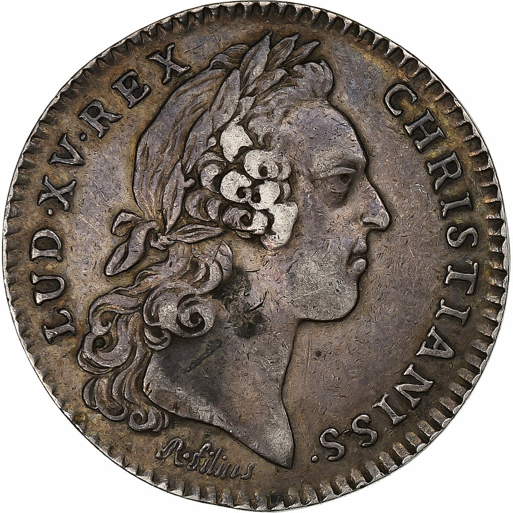 Frankrijk, Token, Louis XV, Trésor Royal, 1758, Zilver, ZF+, Feuardent:2098