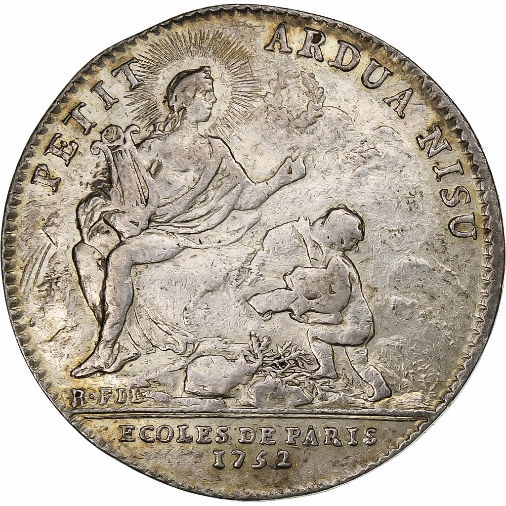 France, Jeton, Université de Paris, Écoles de Paris, 1752, Argent, TTB+