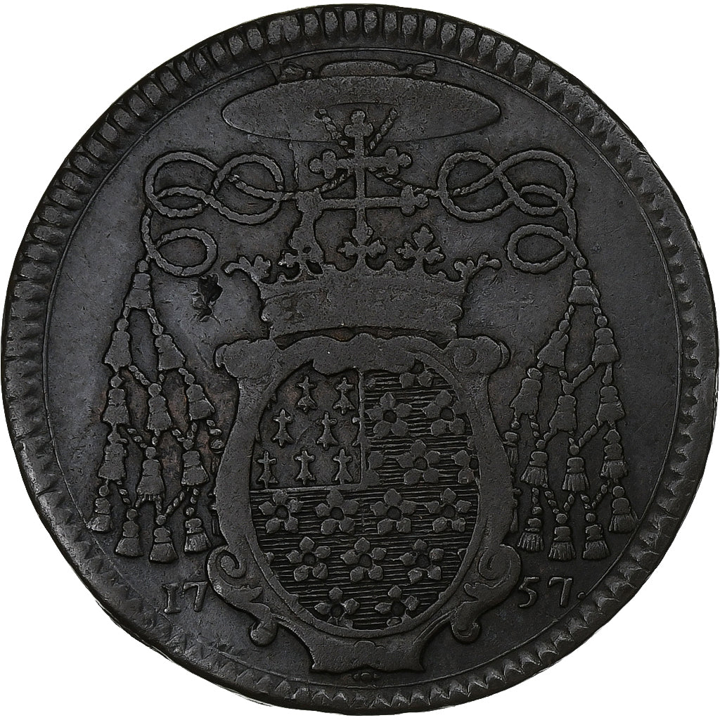France, Token, Berry - Georges-Louis Phélypeaux d'Herbault, 1757, Copper