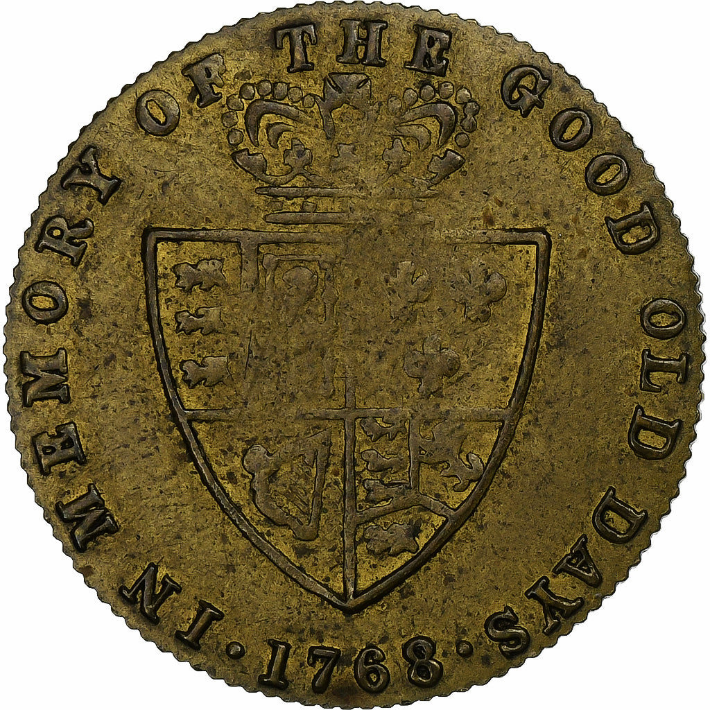 Verenigd Koninkrijk, spade guinea gaming token, George III, 1768, Tin, ZF