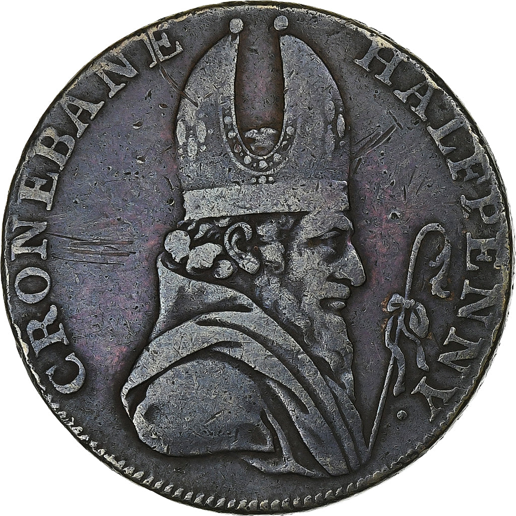 Verenigd Koninkrijk, 1/2 Penny, Cronebane, Irish Mine Company, 1789, Koper, ZF