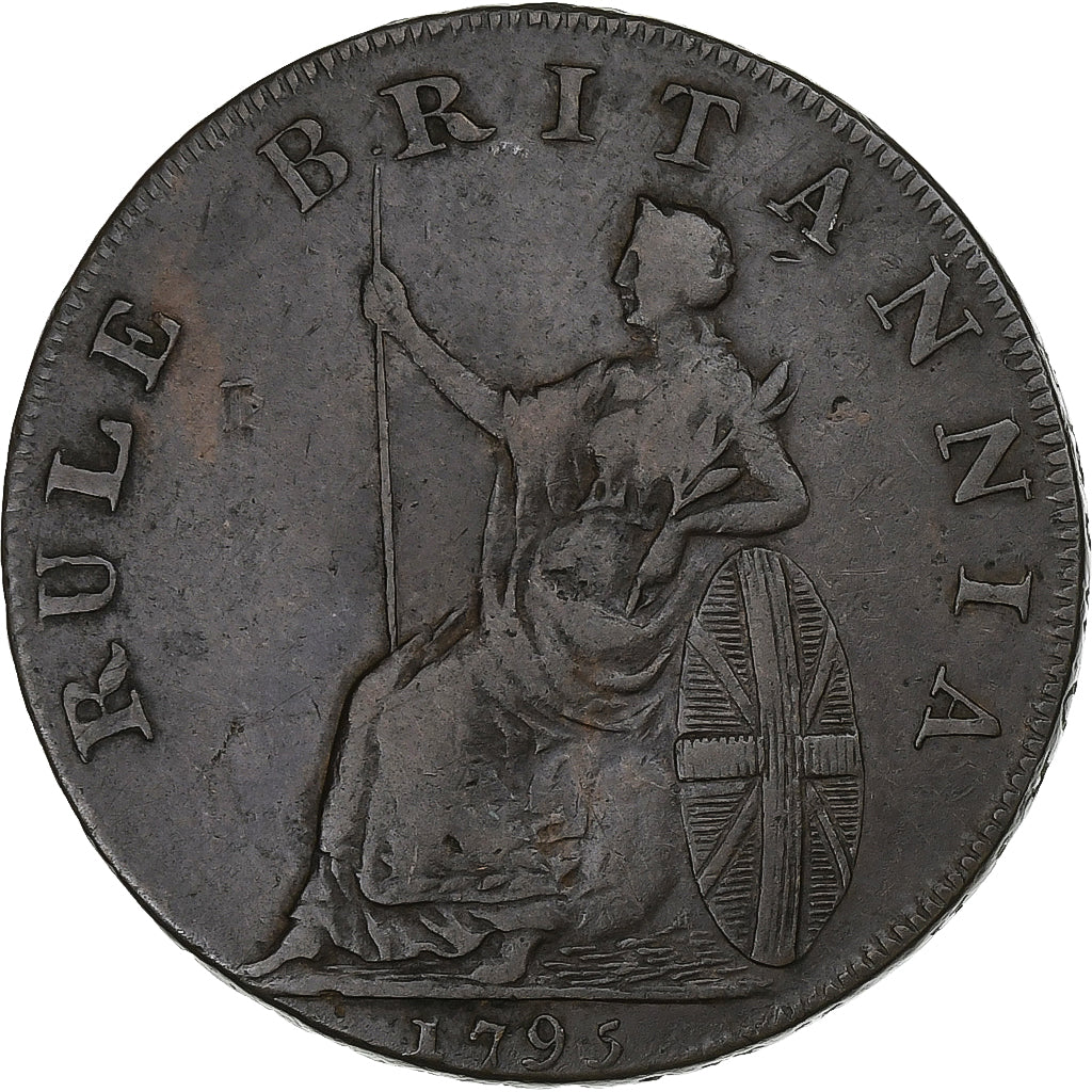 United Kingdom, Halfpenny Token, earl Howe, Hampshire, Emsworth, 1795, Kupfer