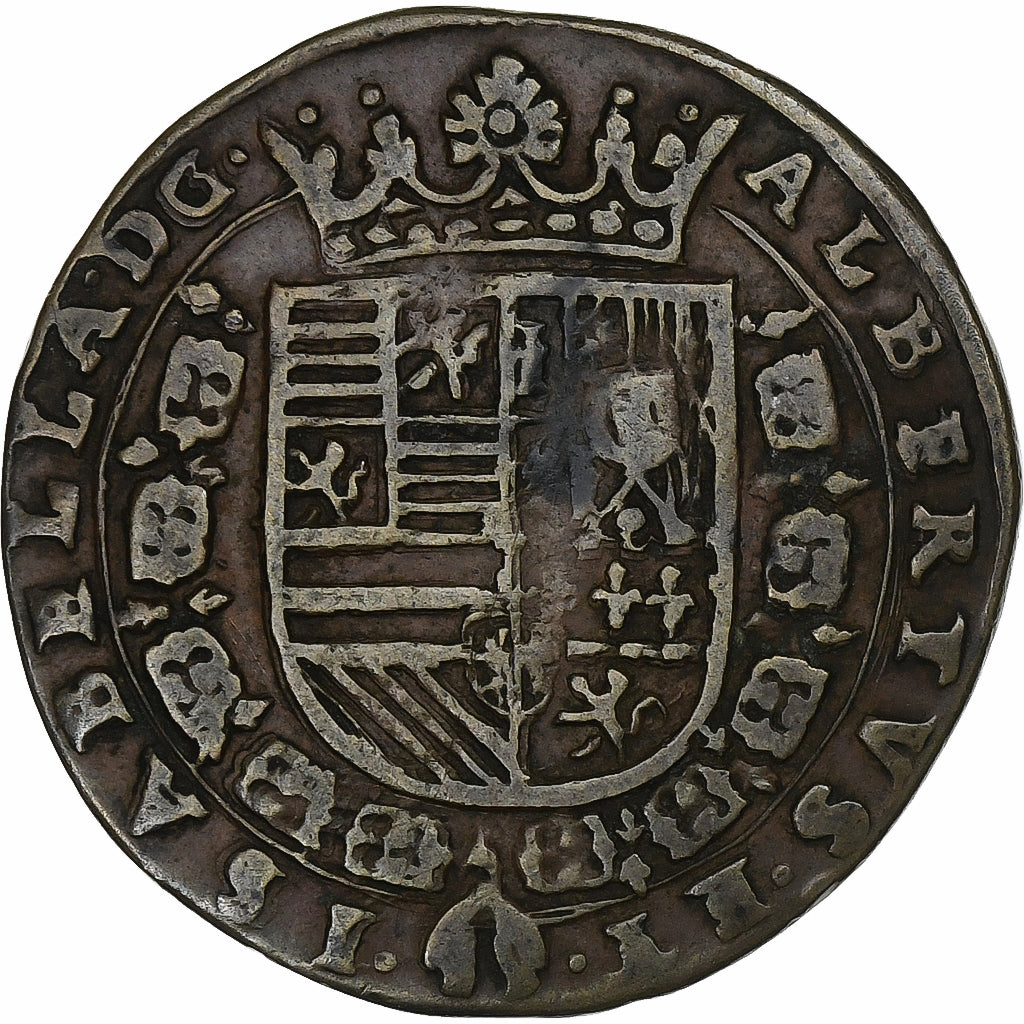 Belgia, Token, Siège d'Ostende, 1603, Miedź, EF(40-45)
