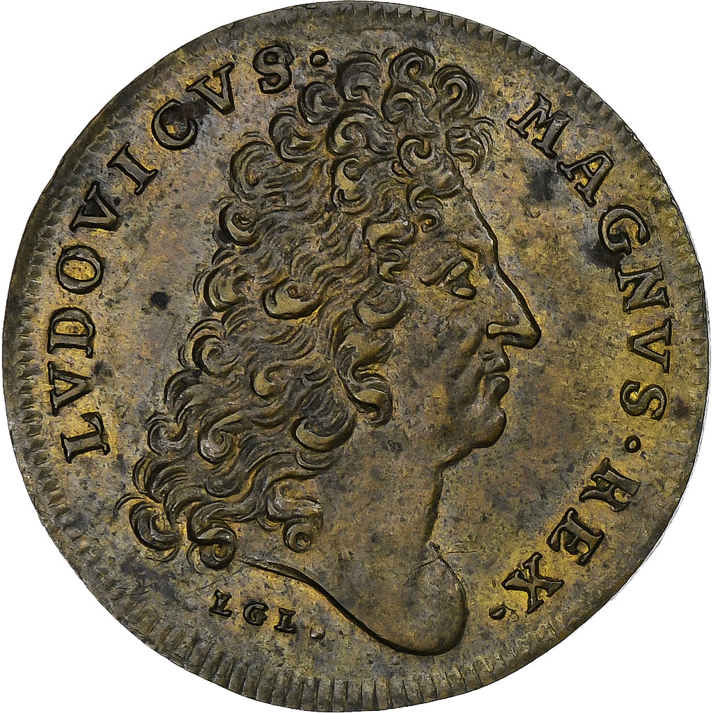 Frankreich, betaalpenning, Louis XIV, Bâtiments du roi, n.d., Messing, VZ