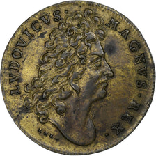 Francja, Token, Louis XIV, Trésor Royal, n.d., Mosiądz, AU(50-53)