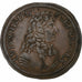 France, Token, Louis XIV, Bâtiments du roi, 1676, Copper, EF(40-45)