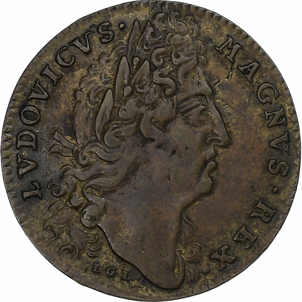 França, Token, Louis XIV, Extraordinaire des Guerres, n.d., Cobre, EF(40-45)