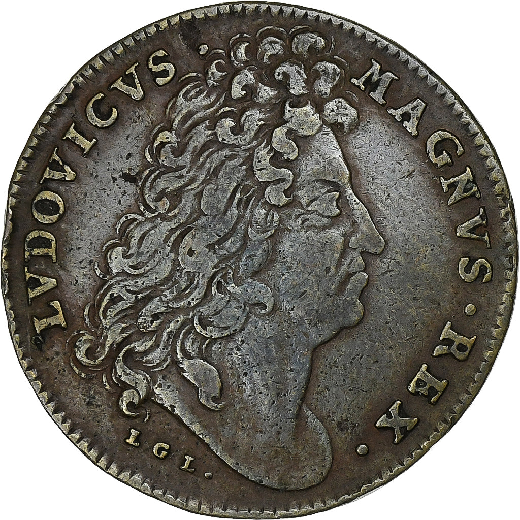 France, Token, Louis XIV, Bataille de Seneffe, n.d., Copper, EF(40-45)