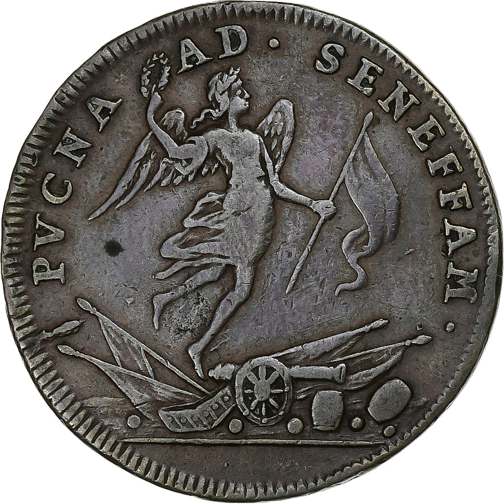 France, Token, Louis XIV, Bataille de Seneffe, n.d., Copper, EF(40-45)