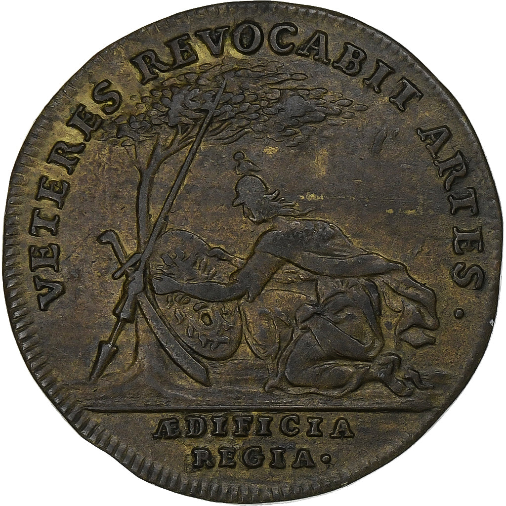 France, Token, Louis XIV, Bâtiments du roi, n.d., Copper, EF(40-45)