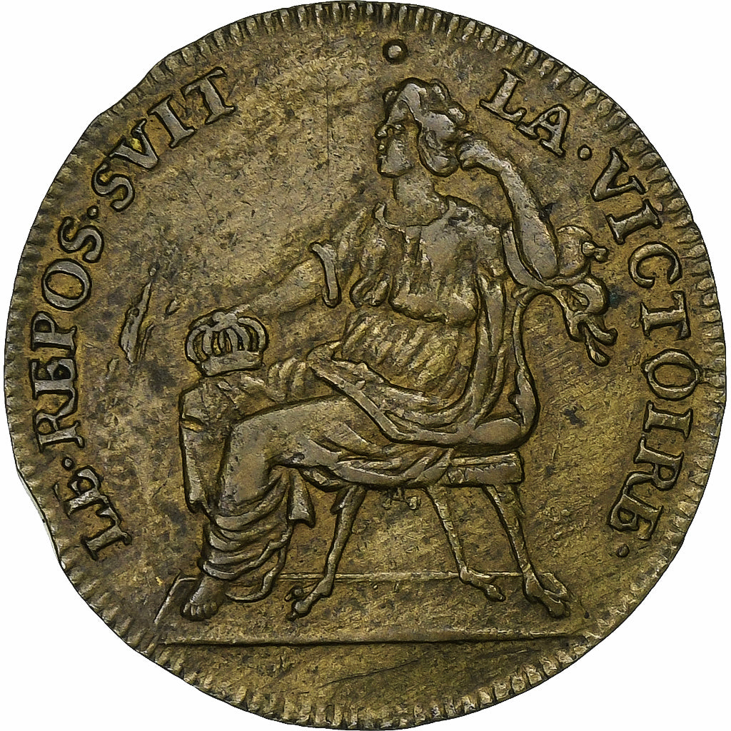 France, Token, Louis XIV, Paix de Ratisbonne, n.d., Brass, AU(55-58)