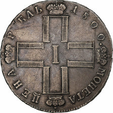 Russie, Paul I, Rouble, 1800, Saint-Pétersbourg, Argent, TTB, KM:101a