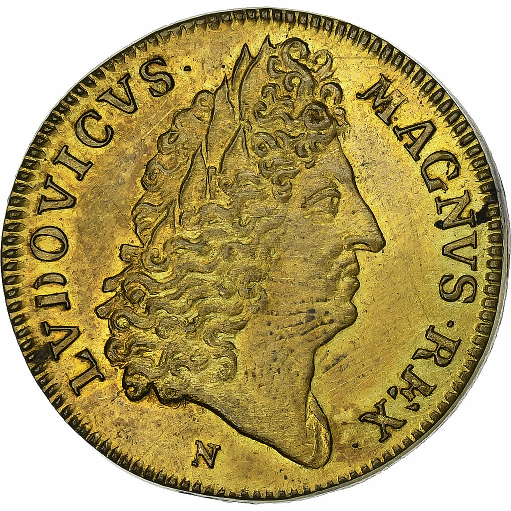 France, Token, Louis XIV, Flandre Française, Nimègue, n.d., Brass, AU(55-58)