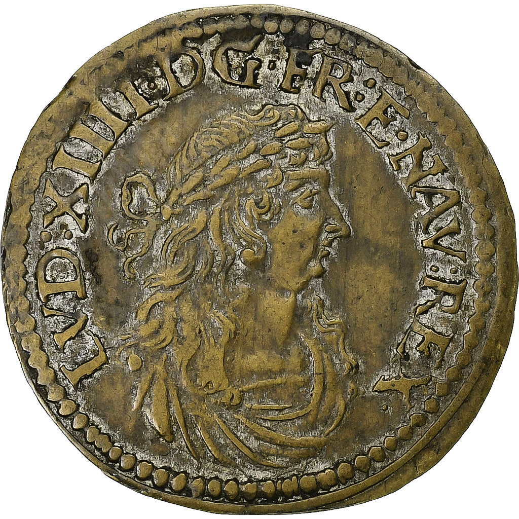 Frankrijk, Nuremberg token, Louis XIV, n.d., Tin, PR