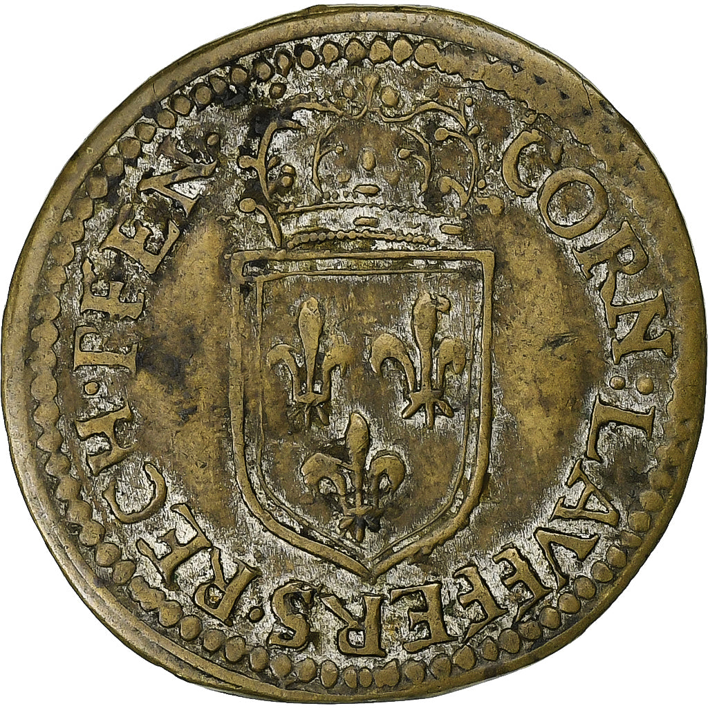 Frankrijk, Nuremberg token, Louis XIV, n.d., Tin, PR