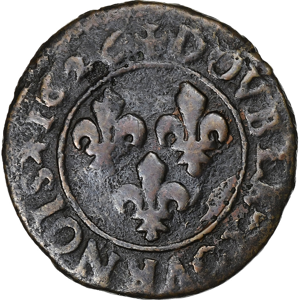 Frankrijk, Louis XIII, Double Tournois, 1626, Riom, Koper, FR+, CGKL:426