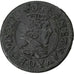 Frankrijk, Louis XIII, Double Tournois, 1628, Lyon, Koper, ZF, CGKL:348
