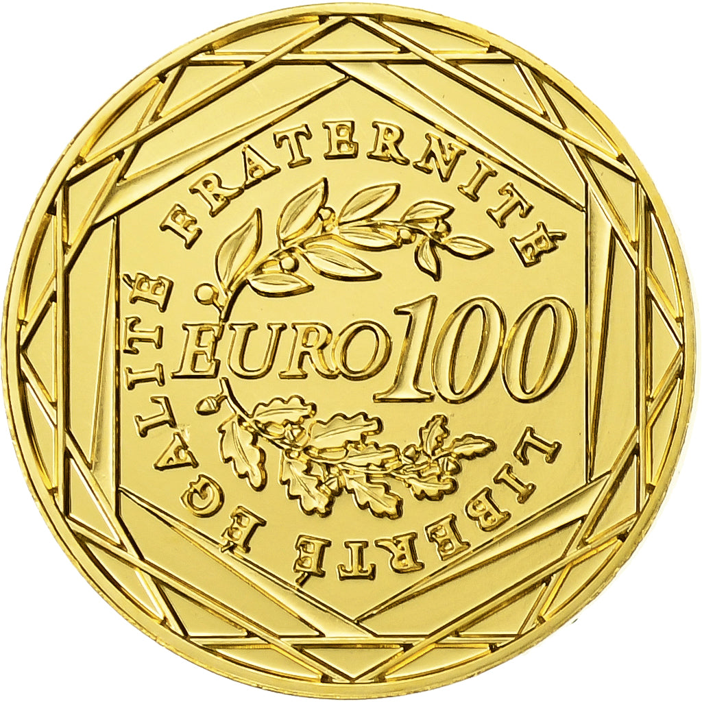France, 100 Euro, Semeuse, 2008, MDP, Or, FDC