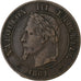 Francja, Napoleon III, 2 Centimes, 1861, Bordeaux, Brązowy, AU(50-53)