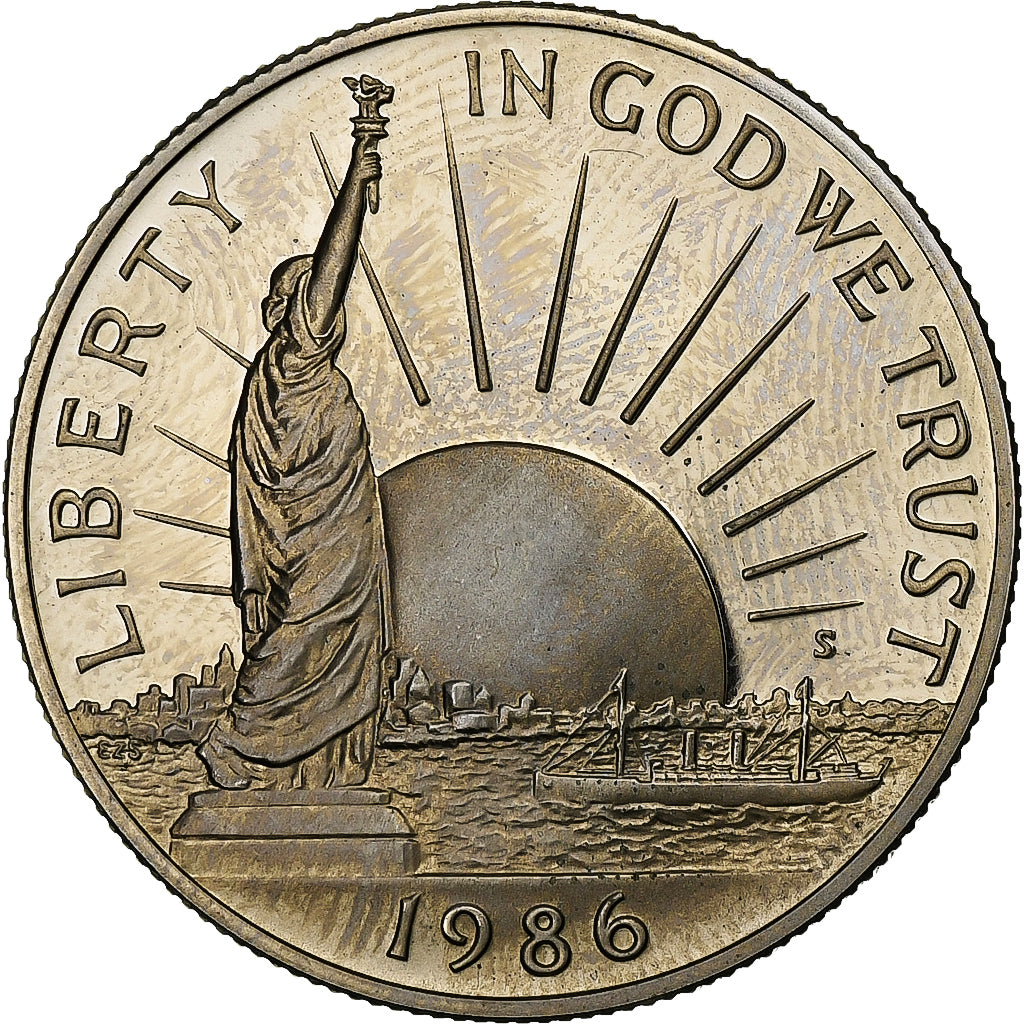 United States, Half Dollar, Statue de la Liberté, 1986, San Francisco, Proof