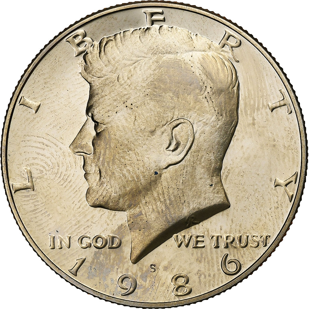 United States, Half Dollar, Kennedy, 1986, San Francisco, Proof, Copper-Nickel