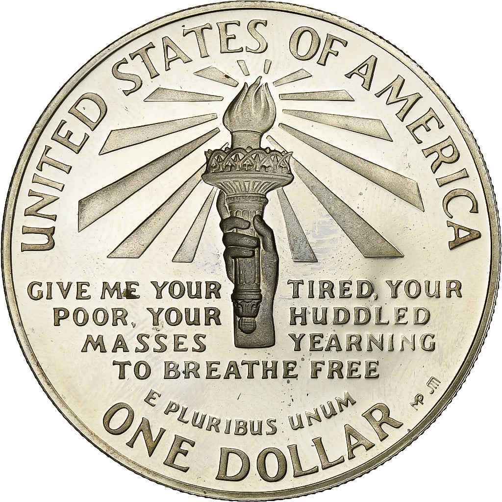 United States, Dollar, Statue de la Liberté, 1986, San Francisco, Proof