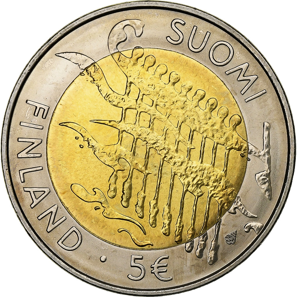 Finland, 5 Euro, 2007, Vantaa, Bi-Metallic, MS(64), KM:135