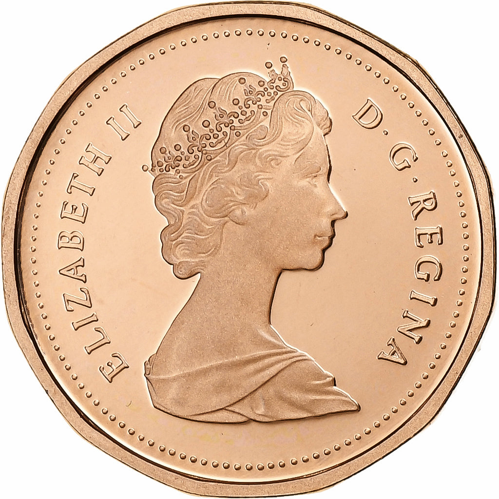 Canada, Elizabeth II, Cent, 1987, Ottawa, Proof, Brązowy, MS(65-70), KM:132