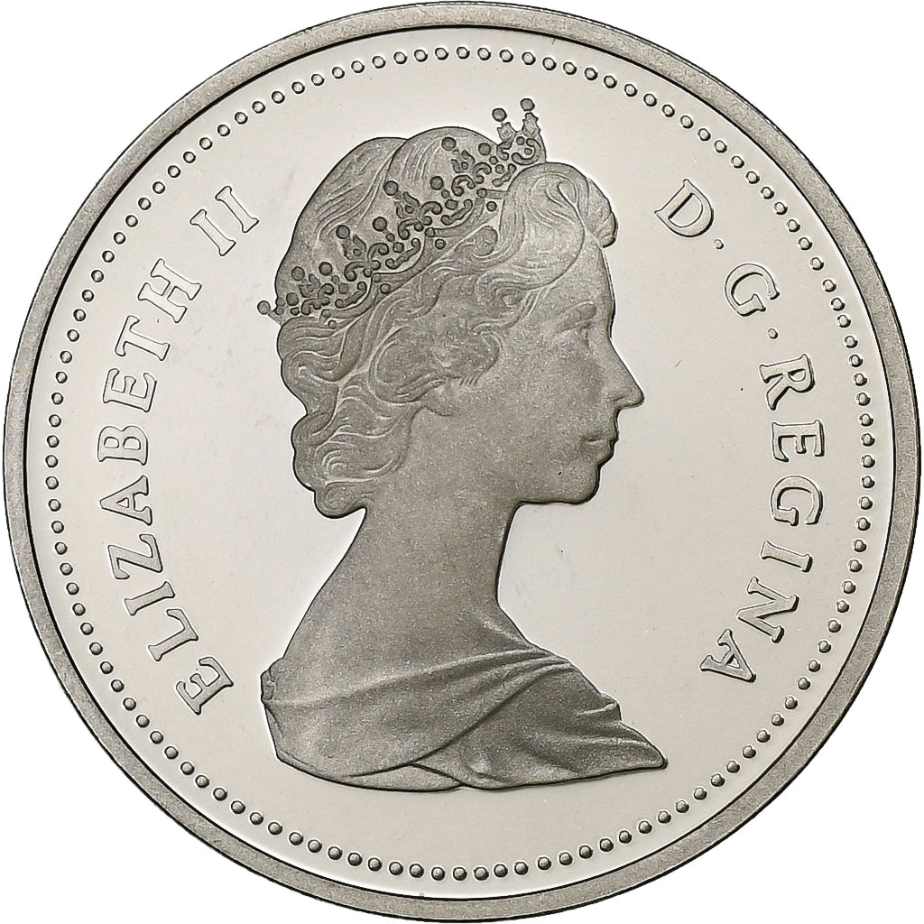 Canada, Elizabeth II, 5 Cents, 1987, Ottawa, Proof, Copper-nickel, MS(65-70)