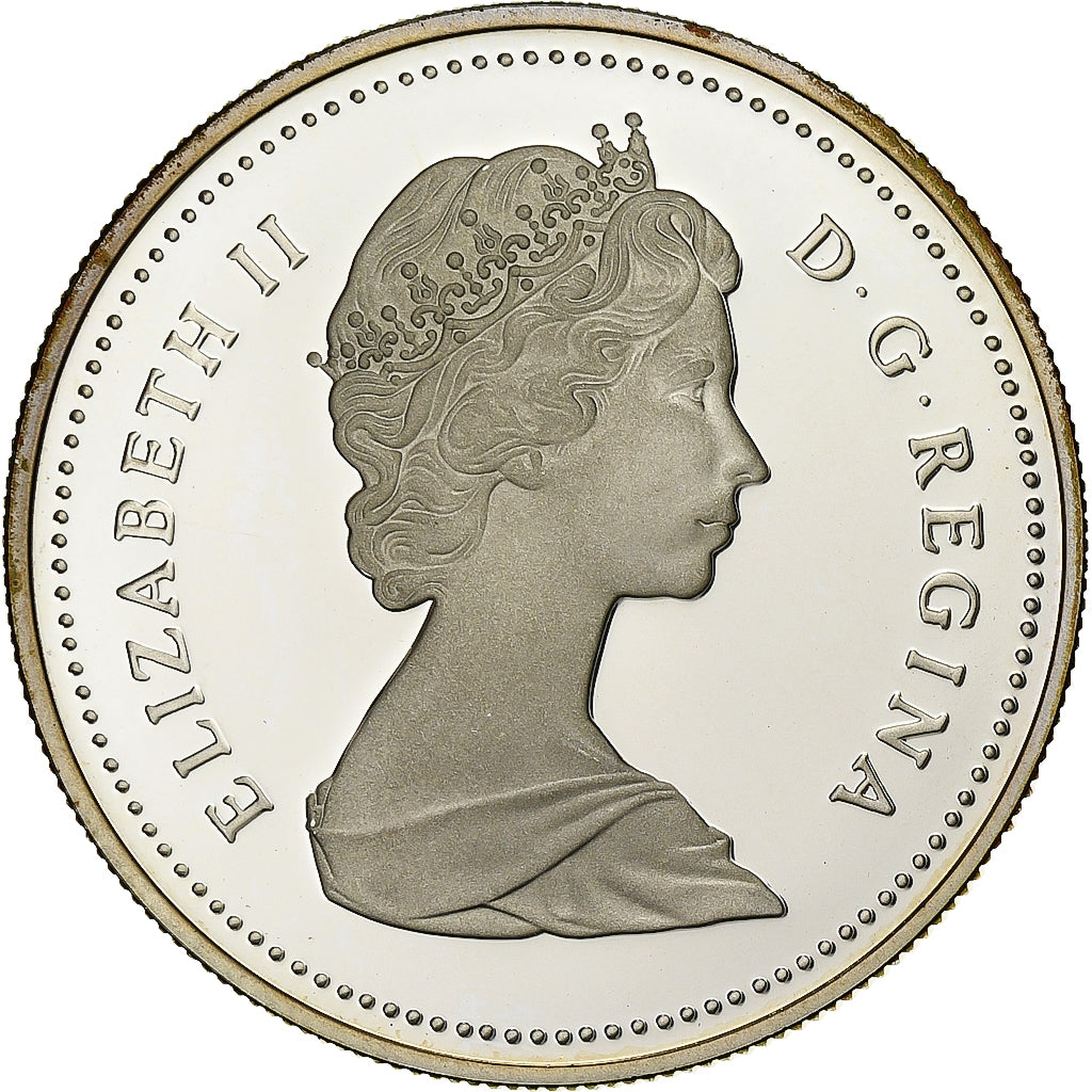 Canada, Elizabeth II, Dollar, 1987, Ottawa, Proof, Srebro, MS(65-70), KM:154