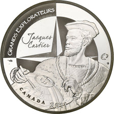 France, 10 Euro, Jacques Cartier, Proof, 2011, MDP, Silver, MS(63), KM:1795