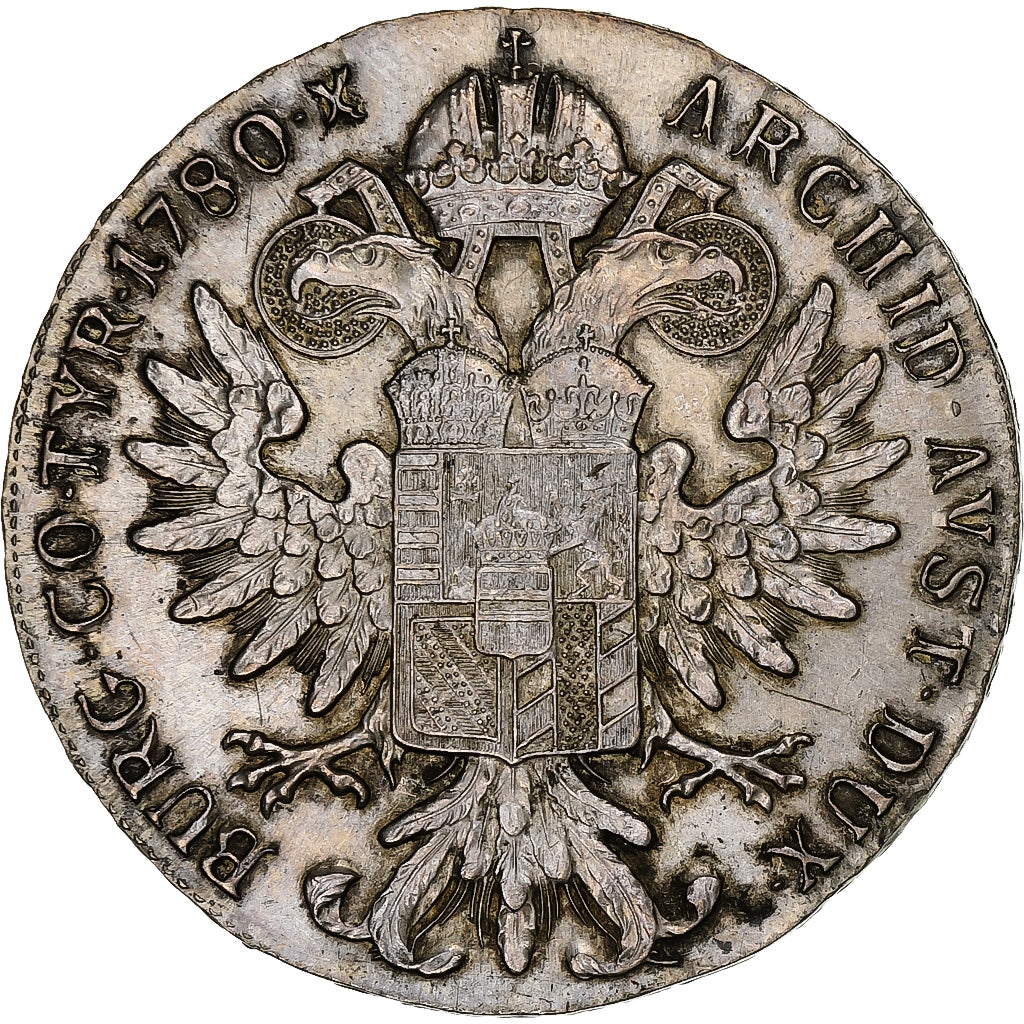 Austria, Maria Theresa, Thaler, 1780, Vienna, Restrike, Silver, MS(60-62)