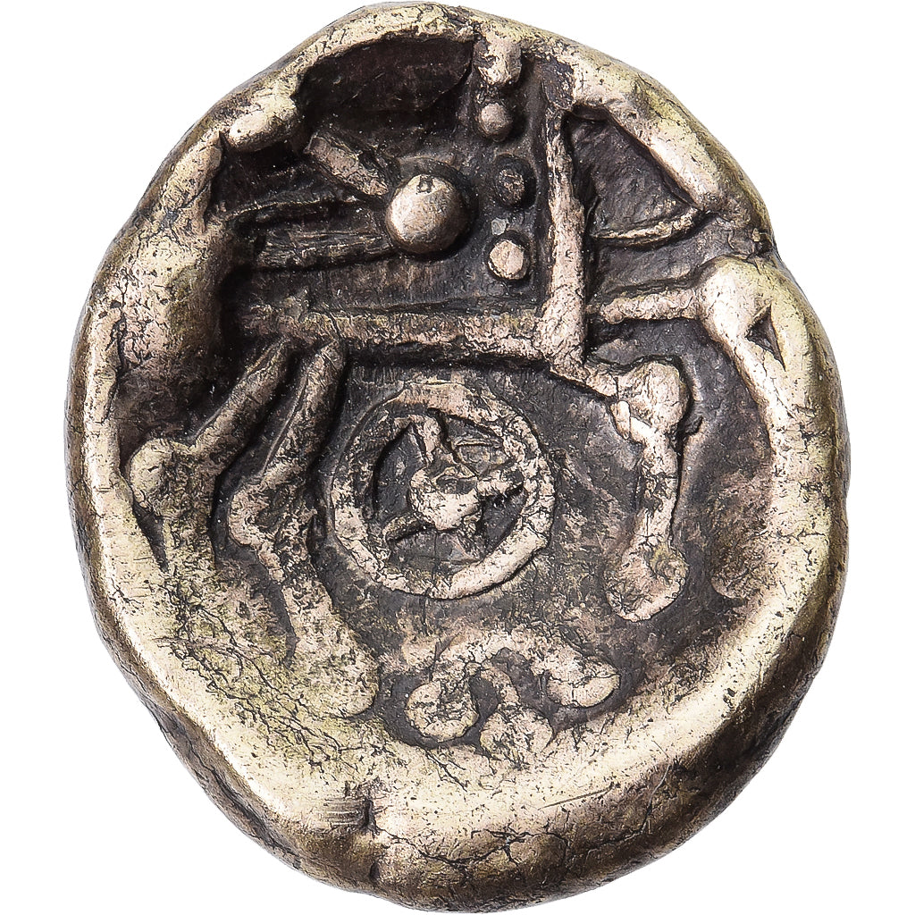 Sequani, Helvetii, 1/4 Stater, 1st century BC, Electrum, EF(40-45)