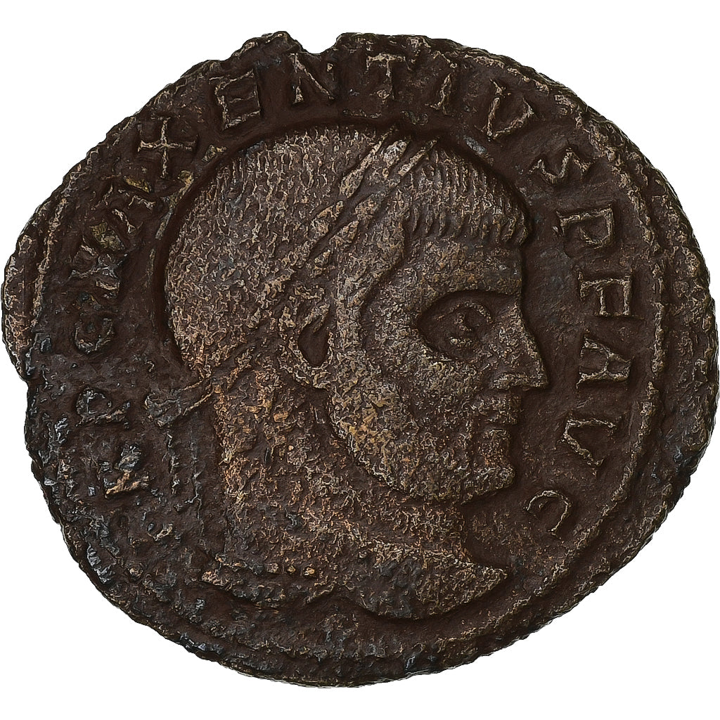 Maxentius, Follis, 309-312, Ostia, Bronce, MBC, RIC:35