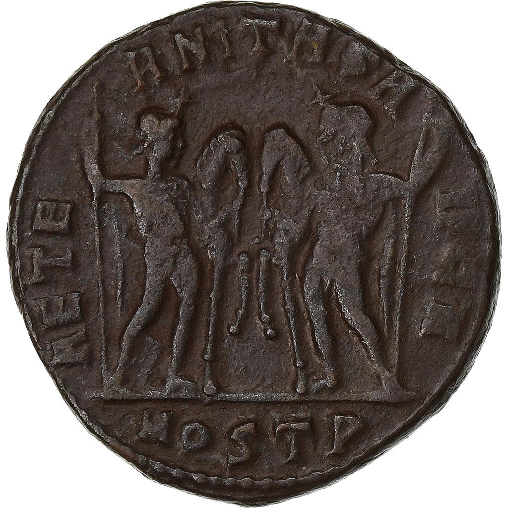 Maxentius, Follis, 309-312, Ostia, Bronze, EF(40-45), RIC:35