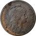 France, 2 Centimes, Daniel-Dupuis, 1910, Paris, Bronze, AU(50-53), Gadoury:107