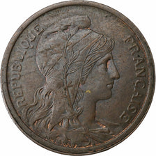 France, 2 Centimes, Daniel-Dupuis, 1912, Paris, Bronze, AU(55-58), Gadoury:107