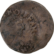 Francia, Louis XIII, Double Tournois, 1610-1643, Uncertain Mint, Rame, MB+