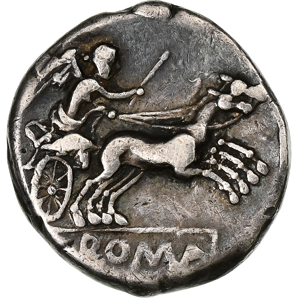 Anonyme, Denarius, 189-180 BC, Rome, Fourrée, Plata, MBC, Crawford:140/1