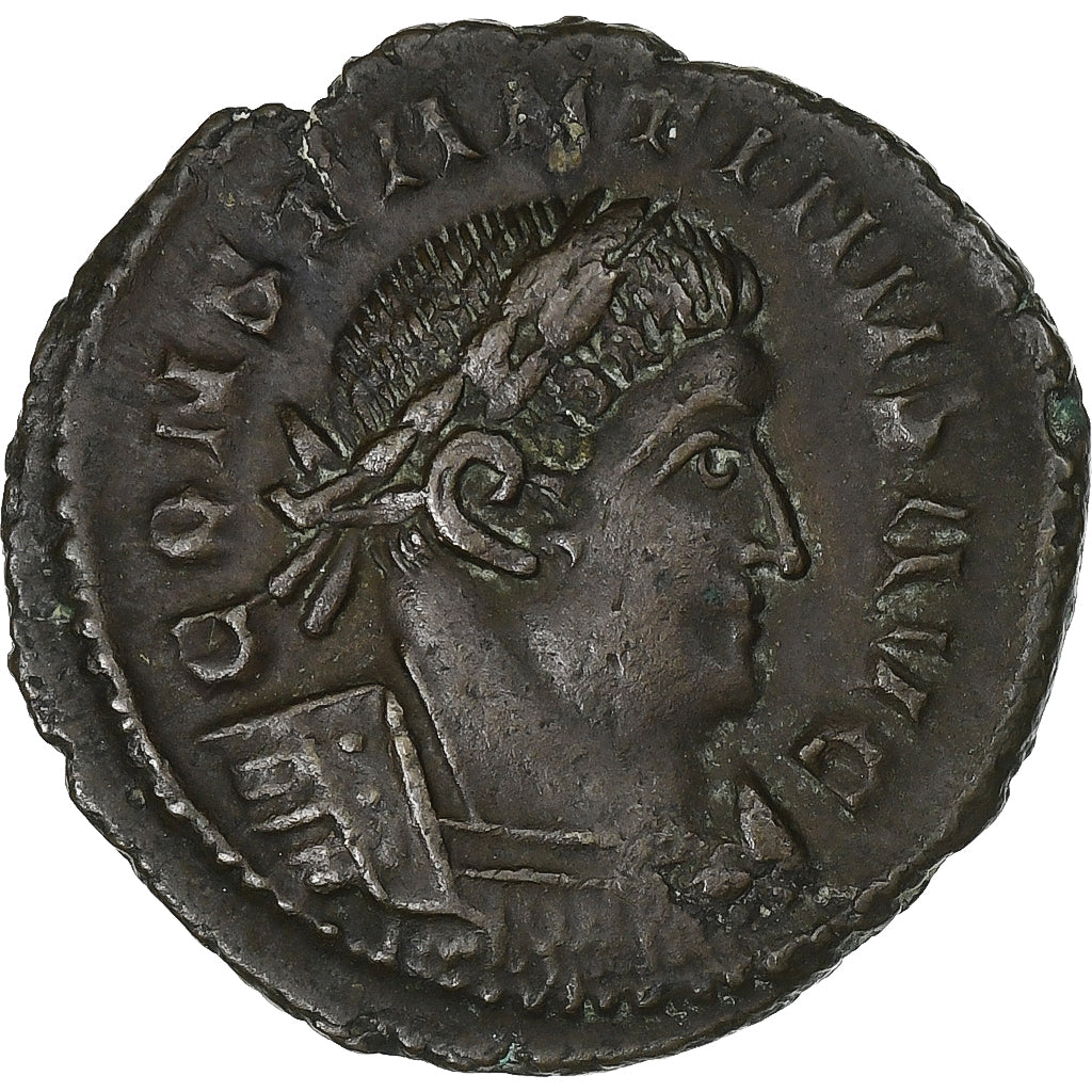 Constantine I, Follis, 316-317, London, Bronzo, BB+