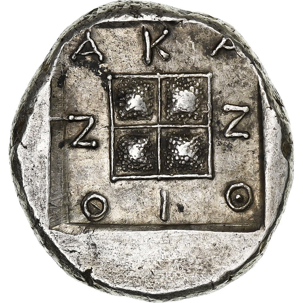 Macedonië, Tetradrachm, c. 430-390 BC, Akanthos, Zilver, ZF, HGC:3.1-391