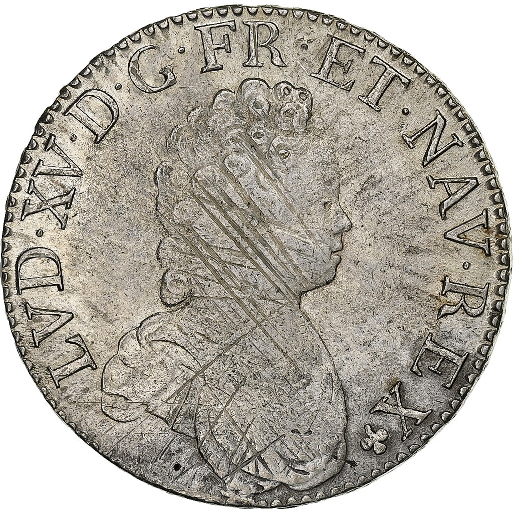 Frankrijk, Louis XV, Ecu Vertugadin, 1716, Paris, Zilver, ZF, Gadoury:317
