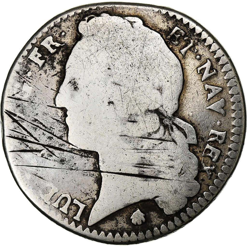 Frankrijk, Louis XV, 1/5 Écu au bandeau, 1756, Perpignan, Zilver, ZG+