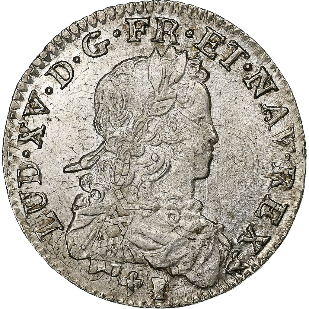 France, Louis XV, 1/6 Écu de France, 1721, Rennes, Argent, SUP+, Gadoury:297