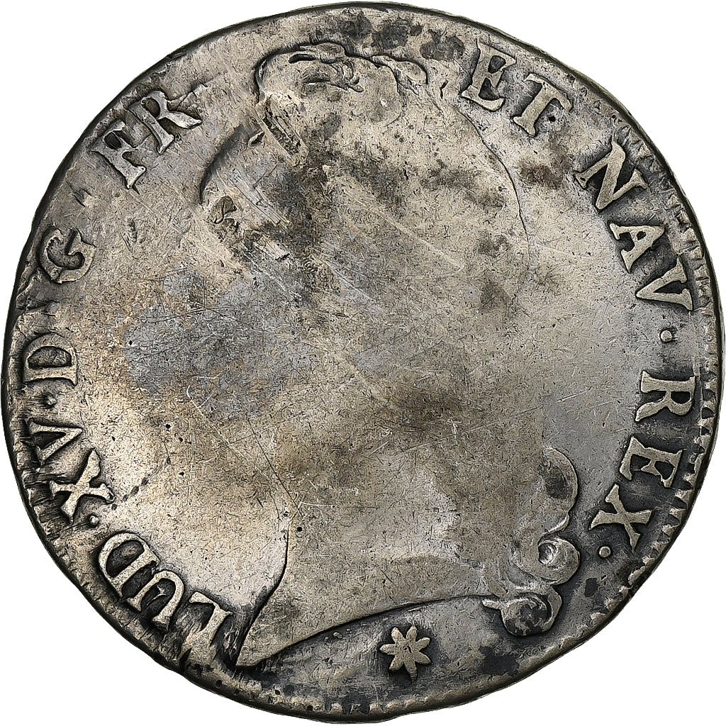 France, Louis XV, Écu au bandeau, 1758, Toulouse, Silver, F(12-15), Gadoury:322