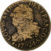 France, Louis XVI, 3 Deniers, 1792 / AN 4, Limoges, Brass, F(12-15), Gadoury:5